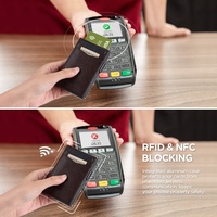 Dompet Kulit Pria Desain Baru Asli Kustom Mewah Minimalis Memblokir Rfid Grosir Dompet Kulit Pilihan Khusus Murah