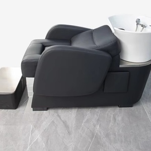 Luxury PU Leather Spa Head Salon Headspa Bed Barber Shop Furniture Thai <b>Shampoo</b> Sink Wash Basin and <b>Chair</b> Salon Equipments - Product Image 1