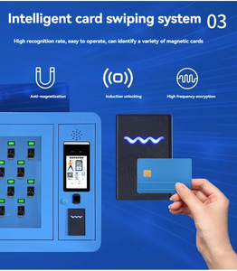 Smart Key Cabinet with Electromagnetic Lock-Phone Charging Parcel Locker System Floor/Wall Mountable - Product Image 5