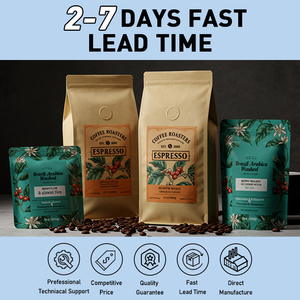 Custom 250g 500g 1kg 12 oz Whole Coffee <b>Roasted</b> Bean <b>Bags</b> with Valve - Product Image 2