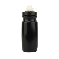 Bouteille d'eau pour vélo 16oz 555ml avec logo personnalisé, en PP souple, écologique, pour voyage et sport, avec couvercle PUSH-PULL, bleu foncé, bec rouge