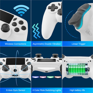 Control de Juego P47 BT para P4/P3/PC con Joystick 3D sin Ángulo Muerto, Gatillo Lineal, Panel Táctil, Sensor Giroscópico de 6 Ejes, Luz RGB, Venta al Por Mayor - Product Image 3