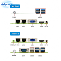 Motherboard Industri Intel N97 3.6GHz Dual Gigabit LAN RS232 COM VGA Dual Display M.2 NVMe SATA 3.0 Nano Motherboard