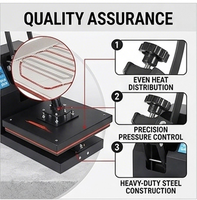 Presse à chaud pneumatique semi-automatique pour vêtements, presse à station unique pour transfert thermique sur vêtements