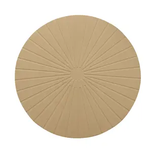 Tapis de table circulaire décoratif occidental lavable antidérapant en relief EVA haute densité de style minimaliste nordique