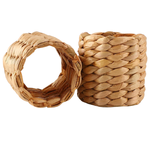 Servilletero de jacinto de agua trenzado de moda clásica Servilleta de Mantel de Yute natural Fábrica de Vietnam - Product Image 5