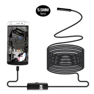 Android Endoscope 7mm 6LED 1m/1.5m/2m/3.5m/5m/10m Cable Inspection Borescope Micro USB Endoscope Camera For PC Smartphone