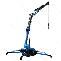 Meistverkaufter Kompakter Hydraulischer Hebekran 4 Tonnen 5 Tonnen 8 Tonnen Spider-Raupenkran Kleiner Raupenkran Preise