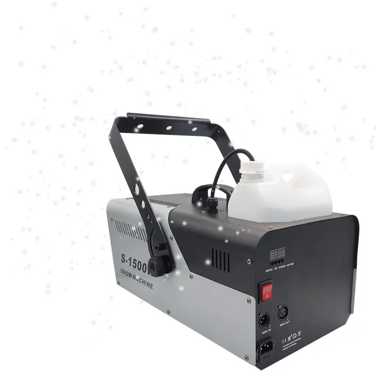 Delifx Hot Sell 1500w Snow Machine Christmas Party Snow Maker Machine With remote Control DMX Snow Sprayer for Winter Wonderland