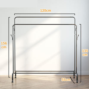 Scaffali per rack per abbigliamento rotanti stand up porta abiti bipolare <span class=keywords><strong>in</strong></span> <span class=keywords><strong>ferro</strong></span> <span class=keywords><strong>battuto</strong></span> - Product Image 2