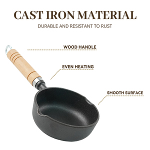 <span class=keywords><strong>Casserole</strong></span> en fonte commerciale pour la cuisson du sucre, des bougies, du chocolat, petite marmite économique pour la préparation du lait de soja - Product Image 6