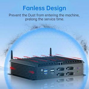 Chasis Industrial sin Ventilador para Computadora Integrada, Core I7-8550U (1.8-4.0GHz), 256GB RAM, 16GB SSD, Doble LAN 2.5G, Wi-Fi 6, Windows 11 Pro - Product Image 2