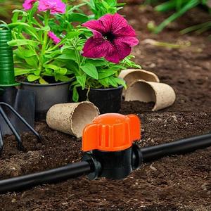 Connecteur en T en PVC pour irrigation goutte à goutte 4-7 mm, raccords en plastique noir pour système d'arrosage de jardin - Product Image 2