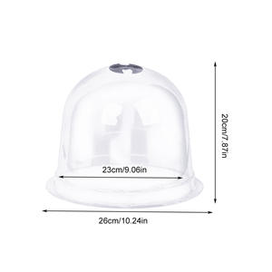Garden Cloche Dome campanella <span class=keywords><strong>per</strong></span> piante copri <span class=keywords><strong>fiori</strong></span> <span class=keywords><strong>per</strong></span> <span class=keywords><strong>semi</strong></span> decorazione piantatrice di copertura vasi in plastica <span class=keywords><strong>per</strong></span> animali domestici supporto classico moderno - Product Image 6