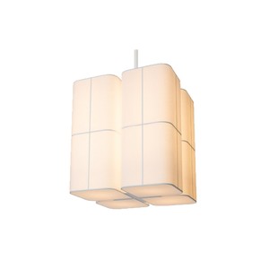 Lustre de restaurant de style Wabi-Sabi japonais, éclairage artistique unique en marbre et tissu de style chinois pour auberges, hôtels et espaces privés - Product Image 5