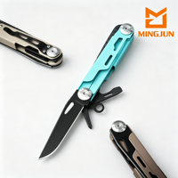 Couteau pliant multifonctionnel, outil de secours portable de poche pour l'extérieur, brise-vitre, ouvre-bouteille, tournevis, couteau cadeau