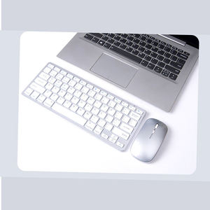 Ensemble clavier et souris sans fil rechargeable 2,4 G, clavier et souris ergonomiques minces Bluetooth pour PC portable - Product Image 3