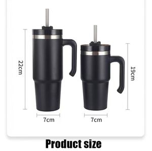 Custom logo 20oz 30oz Business Gifts Travel Sports Mug Thermos <b>Double</b> <b>Wall</b> Insulated Stainless Steel Grippy Tumbler With Handle - Product Image 2