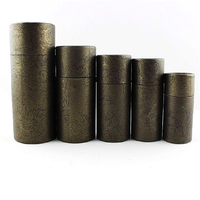 100% biodégradable en carton d'emballage déodorant bâton conteneurs blanc noir tube de papier kraft brun