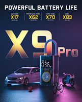 OdenPeak Fanttik X9 Pro 150PSI Air Compressor Compact Portable Electric Bike Pump Jet-Inflate Digital Tire Pressure Gauge Mechanical