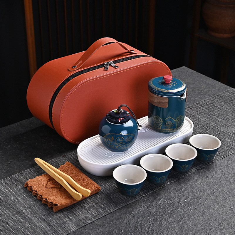 Classic elegant oval bag-blue
