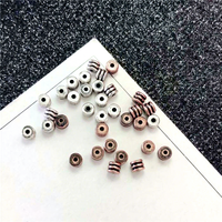 Perles d'espacement rondes en laiton de qualité supérieure pour la fabrication de bracelets et de colliers