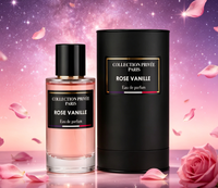 50ml Private Collection Paris-Rose Vanilla Unisex Luxury Eau De Parfum Liquide Longue Durée Parfum Floral Vanillé Sucré France