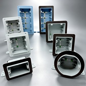 กล่องต่อสายไฟ PVC สีเทาแบบ ETL Listed 3 ช่อง พร้อมหน้าแปลนสีดำและปะเก็น กล่องติดตั้งกันน้ำสำหรับโครงการอุปกรณ์สามช่อง - Product Image 4
