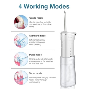 Custom Design 200ml Portable Rechargeable Teeth Irrigator Cordless Water Flosser Oral Cleaner - Product Image 4