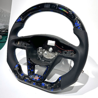 Volant de voiture en cuir et fibre de carbone véritable forgé de style D, LED, sport, qualité supérieure, expédition rapide, adapté pour Seat Cupra Leon MK3