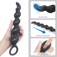 S-hande Weiche Silikon Medizinische Anal-Spielzeuge für Frauen und Männer Prostata-Massagegerät Langer Dildo Butt Plug Analkugeln IPX7 Wasserdicht 275mm Geschenk