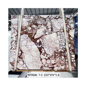 Newstar Stone Hot Sale Wall <strong>Tile</strong> Polished Calacatta Red Marble Slab for Kitchen Countertop and Bathroom - Product Image 1