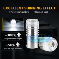 S25 LED-Glühbirne BA15S BAY15D 1156 1157 P21W P21/5W R5W R10W Auto-Brems-, Rückfahr- und Blinkleuchte Rot Weiß