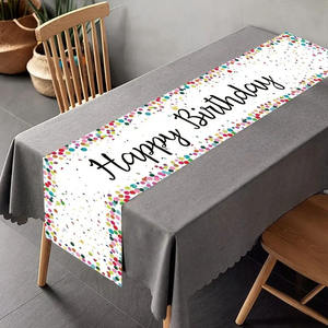 <span class=keywords><strong>Chemin</strong></span> de <span class=keywords><strong>table</strong></span> pour fête d'<span class=keywords><strong>anniversaire</strong></span> 40 ans, nappe de <span class=keywords><strong>table</strong></span>, décoration de la maison, bannière de salle à manger - Product Image 4