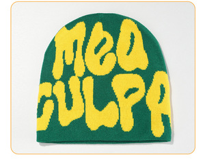 En stock, Fabricant direct, Best-seller transfrontalier, Bonnet unisexe hip-hop chaud en <span class=keywords><strong>fibre</strong></span> acrylique tricotée jacquard à lettres - Product Image 6