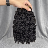 Extensions de Cheveux Humains Vierges Non Transformés de Luxe, Qualité Supérieure, Cuticules Alignées, Cheveux Birmans Bruts Bouclés, Double Trame Faite à la Machine