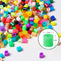 Kit Kerajinan Bunga 3D DIY dari Manik-manik Fuse, Manik-manik EVA Warna-warni, Seni Bunga Buatan Tangan, Mainan Edukatif, Hadiah untuk Anak-anak
