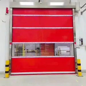 Puertas de alta velocidad de PVC para taller Puertas enrollables automáticas rápidas