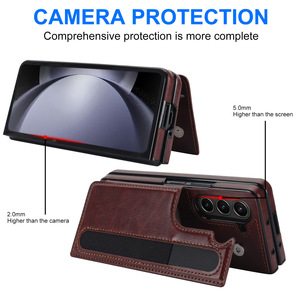 Sang Trọng Với Bút Khe Cắm Chủ Ví Chống Sốc Từ Gấp Da Điện Thoại Di Động Trường Hợp Đối Với Samsung Z Gấp <span class=keywords><strong>6</strong></span> 5 4 - Product Image 6