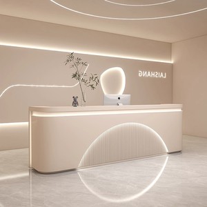 Mobilier <span class=keywords><strong>de</strong></span> salon <span class=keywords><strong>de</strong></span> <span class=keywords><strong>beauté</strong></span> <span class=keywords><strong>haut</strong></span> <span class=keywords><strong>de</strong></span> <span class=keywords><strong>gamme</strong></span> Table <span class=keywords><strong>de</strong></span> réception <span class=keywords><strong>de</strong></span> grande taille Comptoir <span class=keywords><strong>de</strong></span> caisse moderne <span class=keywords><strong>de</strong></span> luxe avec éclairage - Product Image 3