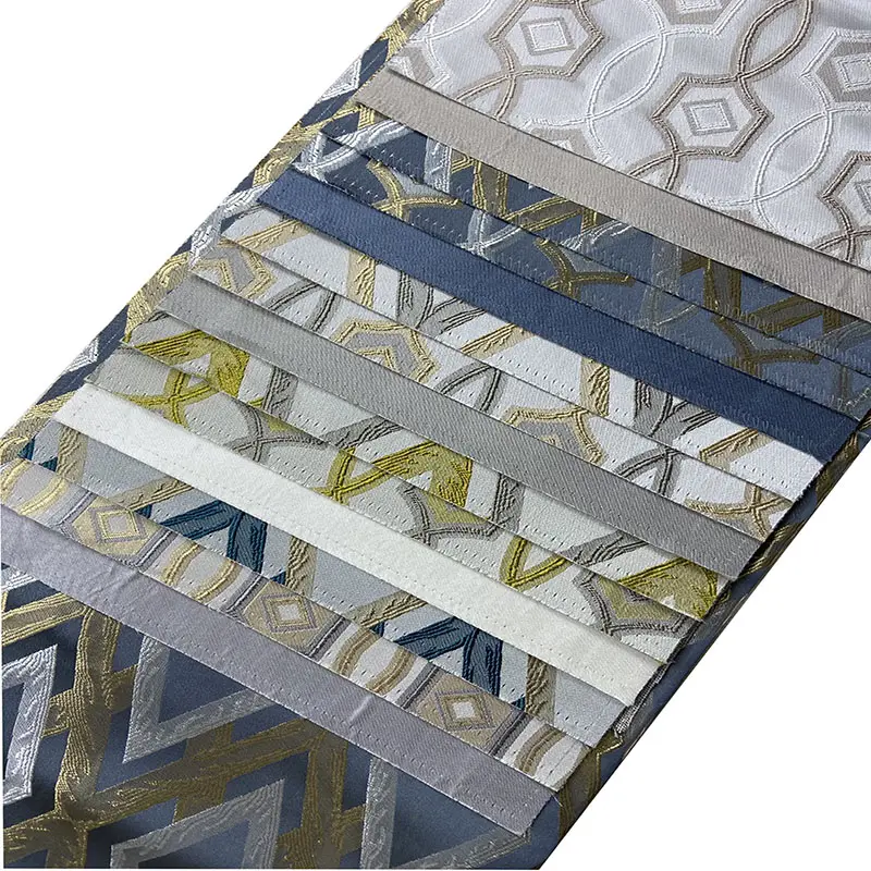 Tissu textile brocart damassé 100% polyester rideau de canapé tissu en soie jacquard