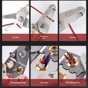 Wire <b>stripping</b> pliers Multifunctional wire crimping pliers wire and cable peeling <b>stripping</b> pliers labor-saving cutting wire - Product Image 3