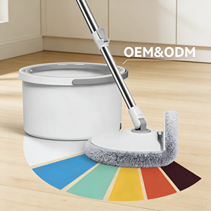OEM/ODM <span class=keywords><strong>Cubo</strong></span> de fregado giratorio de 2.5L <span class=keywords><strong>con</strong></span> sistema de separación de agua autolimpiante Turbo Scrubbing, plato plegable y movilidad de 4 <span class=keywords><strong>ruedas</strong></span> - Product Image 1