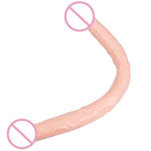 <span class=keywords><strong>God</strong></span> Whip Dildo - 56 cm (22 pouces) de long, 4 cm d'épaisseur, extra-long, double tête, pour femmes lesbiennes - Product Image 5