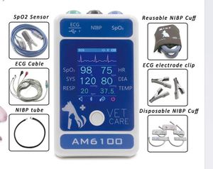 Monitor Veterinario Portátil para Clínicas, Máquina de ECG con Pantalla TFT de 2.4 Pulgadas, Monitor Multiparamétrico para Mascotas - Product Image 3