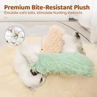 Lot de 3 jouets à mâcher fantaisie pour chats avec herbe à chat - Peluche douce et froissée en coton pour soulager l'anxiété et le jeu interactif en intérieur