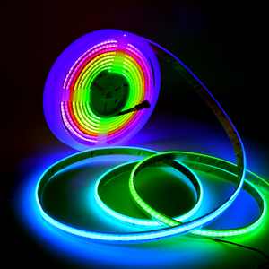 784 <span class=keywords><strong>LED</strong></span> thông minh <span class=keywords><strong>RGB</strong></span> COB RGBW 3000K 4000K 6000K ws2811 IC 24V kỹ thuật số Mỗi pixel không thấm nước địa chỉ <span class=keywords><strong>LED</strong></span> Strip - Product Image 1