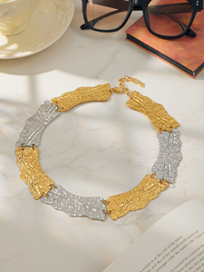 Collier en acier inoxydable de style médiéval, pendentif géométrique unique, chaîne de collier en forme de lame - Product Image 5