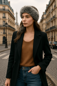 Mùa thu-mùa đông tùy chỉnh Faux lông headband cho phụ nữ bán buôn Fluffy & sang trọng Phụ kiện tóc - Product Image 3