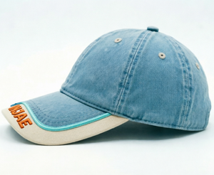 Customizable 6-Panel Baseball Cap Embroidered Brim Patchwork Design Adjustable Metal buckle Baseball Cap Designed For Women - Product Image 3